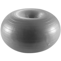 Мяч для фитнеса фитбол-пончик 60 см (серый) FBD-60-4